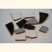 Bruch Keramik Stücke GRAU-mix 2-6 cm 1kg Bruchmosaik 3089
